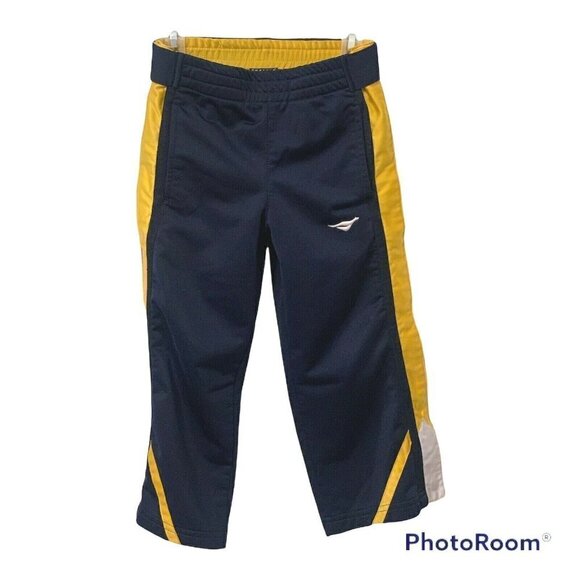 Cheetah Boys Track Pants Size S 4 Leg Snaps Blue Gold - Picture 3 of 11